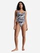 Купальник слитный женский Calvin Klein Underwear 285775163 S Черный/Белый (1159814538) - изображение 5