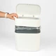 Ведро для мусора с крышкой MVM MY HOME 10 л Бело/Серое (BIN-23 10L WHITE/GRAY) - изображение 5