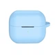 Силіконовий чохол для навушників Samsung Galaxy Buds 3/Buds 3 Pro/Buds 3 FE, Hang Case, блакитний, ультратонкий захисний кейс товщиною 2 мм, захист від подряпин, пилу та ударів, компактний, з карабіном для кріплення, ArmorStandart (ARM79986) - зображення 1