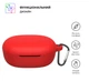 Силиконовый чехол для наушников Xiaomi Redmi Buds 4 Lite, Hang Case, красный, ультратонкий защитный кейс толщиной 2 мм, защита от царапин, пыли и ударов, компактный, с карабином для крепления, ArmorStandart (ARM73546) - изображение 2
