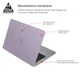 Чехол накладка для MacBook Air 15.3 M5/M4/M3/M2, фиолетовый, Air Shell, пластиковый защитный аксессуар для защиты ноутбука, противоударный, с вентиляцией и доступом к портам, ArmorStandart (ARM80466) - изображение 2