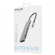 Hub Type-C Proove Iron Link 7 in 1 2 Type-C 2 USB 3.0 HDMI 30Hz SD TF Silver (6901113155004) - obraz 2