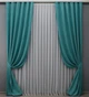 Комплект готовых штор VR-Textil Микровелюр Petek № 1492ш Бирюзовый 100х290 см 2 шт (31-745) - изображение 2