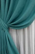 Комплект готовых штор VR-Textil Микровелюр Petek № 1492ш Бирюзовый 100х290 см 2 шт (31-745) - изображение 5