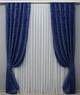Комплект готовых штор VR-Textil Жаккард Sultan YL № 1483ш Синий 150х270 см 2 шт (33-0352) - изображение 2