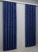 Комплект готовых штор VR-Textil Жаккард Sultan YL № 1483ш Синий 150х270 см 2 шт (33-0352) - изображение 4