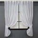 Комплект коротких штор VR-Textil l Атлас № 805ш монорей 130х170 см 2 шт Белый (35-0186) - изображение 1