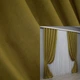 Комплект готових штор VR-Textil Мікровелюр Petek № 1503ш Гірчичний 150х290 см 2 шт (33-0393) - зображення 1