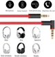 Кабель для навушників Beats by Dr Dre Studio Solo 2.0 3.0 Wireless (червоний) - зображення 2