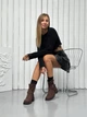 Женские ботинки ShoesBand Шоколадного цвета натуральный нубук демисезонные 41 (26,5 см) (S44171д) - изображение 4