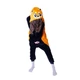 Пижама кигуруми Kigurumi Енот женская S (145-155 см) Черная с оранжевым - изображение 1