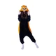 Пижама кигуруми Kigurumi Енот женская S (145-155 см) Черная с оранжевым - изображение 3