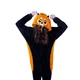 Пижама кигуруми Kigurumi Енот женская S (145-155 см) Черная с оранжевым - изображение 8