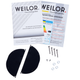 Белая сенсорная мощная полновстраиваемая кухонная вытяжка WEILOR PBSR 62301 FULL GLASS WH 1100 LED Strip, 60см - изображение 5