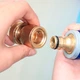 Конектор для шланга 1/2" латунний LOSSO MY-105 перехідник швидкознімний для поливу - зображення 2