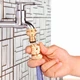 Адаптер латунний 1/2" (3/4") для поливу LOSSO MY-104, перехідник для шланга - зображення 5
