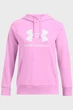 Жіноче рожеве худі UA Rival Fleece Big Logo Hdy Under Armour SM 1379501-638 - изображение 4