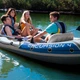 Четырехместная надувная лодка Intex 68324 (315 x 165 x 43 см) Excursion 4 Set + Алюминиевые весла и ручной насос - изображение 2