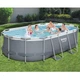 Овальный каркасный бассейн Bestway 56620 Power Steel Frame Pool( 427х250х100см) - изображение 4