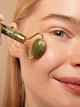 Гуаша скребок гуаш + Нефритовый Роллер для лица + Роликовый массажер из натурального нефрита 2в1 | Подарочный массажный набор для лица - изображение 7