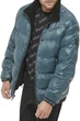 Куртка-пуховик двусторонняя DKNY из шерпы Color: Teal Размер: L - изображение 3