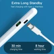 Універсальний стилус сенсорна ручка Stylus pencil для Android Windows IOS Apple цифровий білий - зображення 4