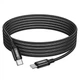 Кабель HOCO X91 Radiance 60W charging data cable for Type-C to Type-C 3m Black (6931474788733) - изображение 5
