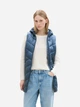 Теплый жилет удлиненный женский Tom Tailor 1041490-26779 XS Синий (4067672781329) - изображение 4