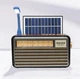 Радиоприёмник Solar Radio на аккумуляторе с солнечной панелью FM портативный с мощным звуком Meier M-52I BT-S USB TF AUX Bluetooth - изображение 1