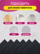 Дошка для нотаток декоративна панель для фотографій 30x30 см 6 панелей з фетр чорний(88074sk) - зображення 3