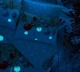 Двоспальний Євро комплект TAC Snowflake Yesil Glow Ранфорс+світиться у темноті - изображение 4