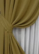 Комплект готових штор VR-Textil Мікровелюр Petek № 1514ш Гірчичний 150х290 см 2 шт (33-0382) - зображення 5