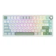 Клавиатура Игровая ROYAL KLUDGE R75 Бело-Салатовая Проводная Механическая, RGB Подсветка, С Поддержкой HOT-SWAP. Silver Switch - изображение 1