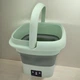 Портативна пральна машина Mini Folding Washing Machine Green (Макс. завантаження 5кг,10 л.) - зображення 2
