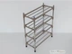 Полка для взуття Shoe Rack MP4 на 4 яруса. металева хромована посилена - зображення 5