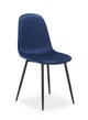 Стул мягкий велюр FOX VELVET со спинкой металлический каркас Синий Signal - изображение 1