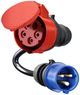 Adapter do samochodu elektrycznego go-e Gemini flex 11 kW CEE16 Red na CEE16 Blue (CH-04-31) - obraz 2