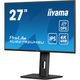 Монитор 27" IPS Iiyama XUB2792UHSU-B6 безрамочный/поворотный экран Черный - изображение 2