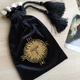 Мешочек для таро кристаллов рун с вышивкой 12х19 см черный (0182) - изображение 2