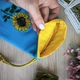 Мішечок для таро кристалів рун з вишивкою 12х19 см блакитний (0190) - зображення 4