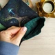 Набор для таро кристаллов рун с вышивкой + мешочек 12х19 см, скатерть 60х60 см черный (0180) - изображение 5
