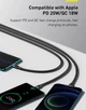 Кабель для ноутбука Baseus 100W Flash Series Two-for-three Charging Cable 1.2 м Type-C| Lightning| microUSB - зображення 11