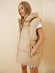 Теплый жилет удлиненный женский Happiness RV00055 Standard Cream (8496160502737) - изображение 4