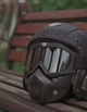Маска Окуляри 2 в 1 захисна "Трансформер" для екстремального спорту Чорний, Унісекс WUKE One size - зображення 4