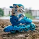 Детские раздвижные ролики Flying Eagle S6S Junior Размер 33-37 Синие - изображение 4