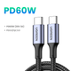 Кабель UGREEN 60W USB Type C To USB C Синій (sv3870) - зображення 1