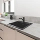 Cмеситель для кухни однорычажный GROHE QuickFix Start 324412432 черный латунь CV034560 - изображение 2