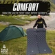 Надувной туристический коврик каремат с подушкой Eagle Rock 40DNylon TPU 188х58х6 см Серый (NAD00312) - изображение 6