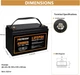 Акумулятор з BMS LifePO4 Nermak 100 ah 12.8v (1280wh) - изображение 2