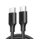 Кабель UGREEN US286 USB-C to USB-C 60W QC4.0 PD3.0 3A 3m Black (60788) - зображення 1